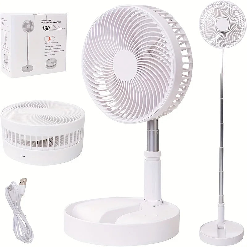 Voltura FoldPro™ — Whisper-Quiet, Foldable, and Portable Oscillating Fan